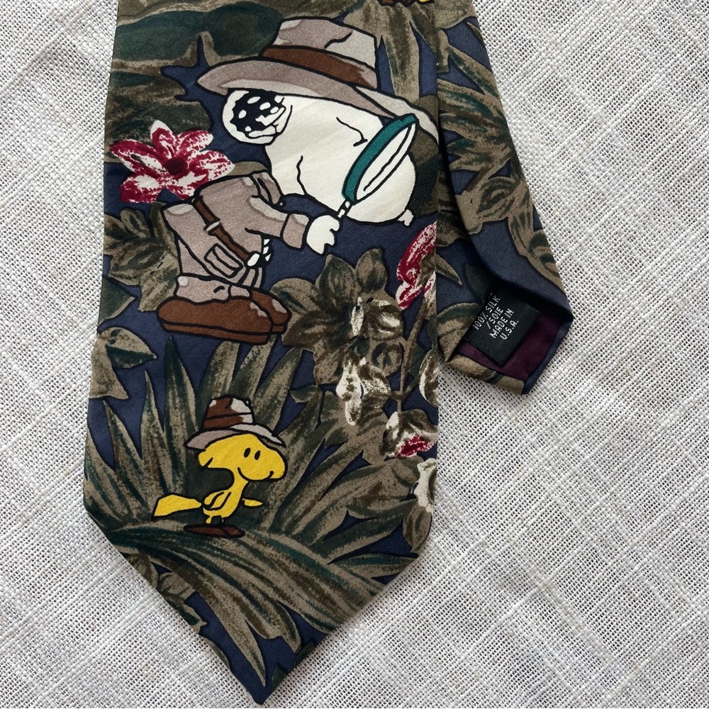 Vtg 60's Silk Peanuts Tie
